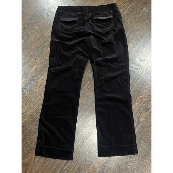 Eddie Bauer Pants Women’s 16 Tall 37x34 Velvet Black Stretch Soft Office Goth - Picture 2 of 10